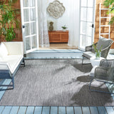Safavieh Courtyard 10'-0" x 14'-0" Rug in Black / Beige