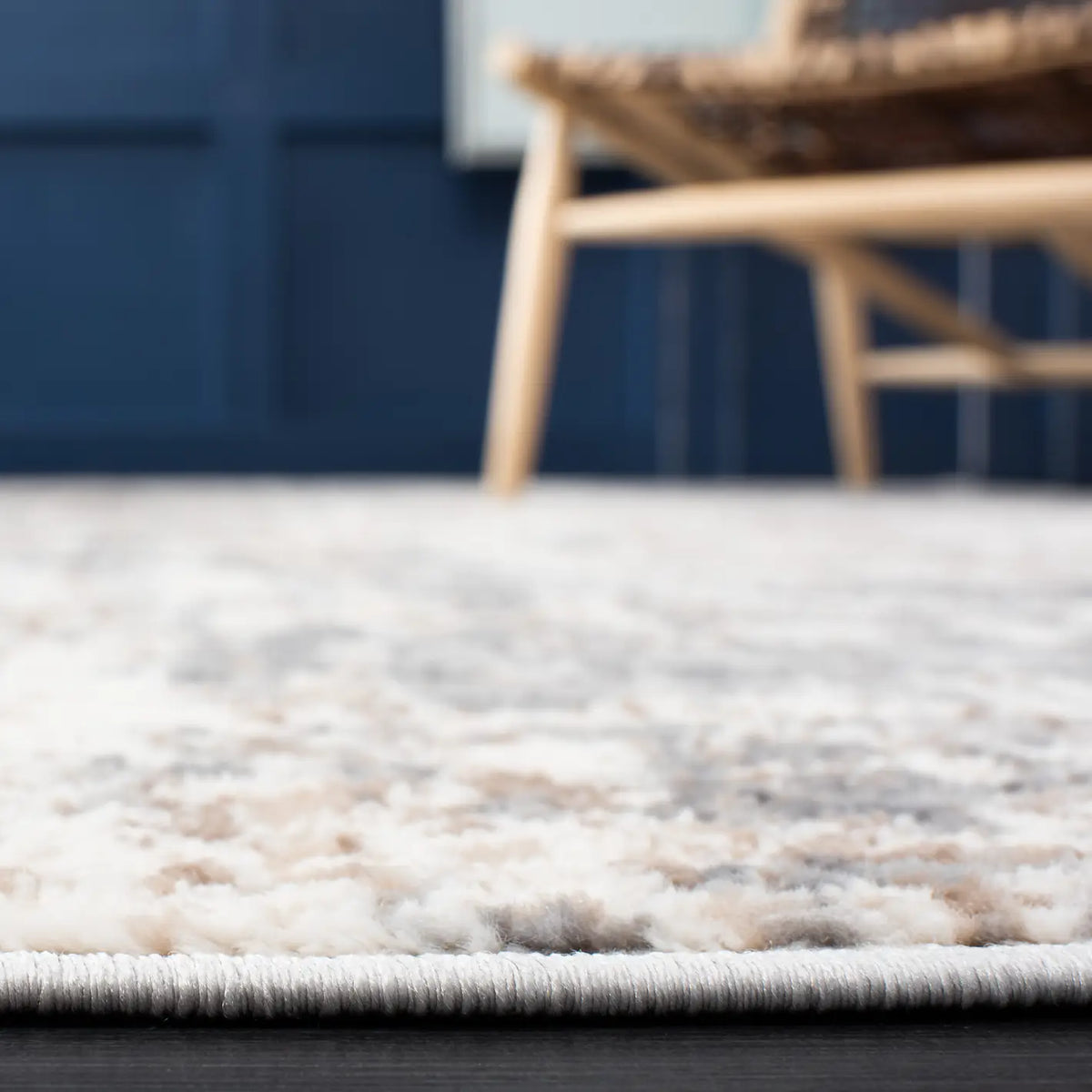 Safavieh Shivan 100 4'-0" x 6'-0" Rug in Ivory / Grey