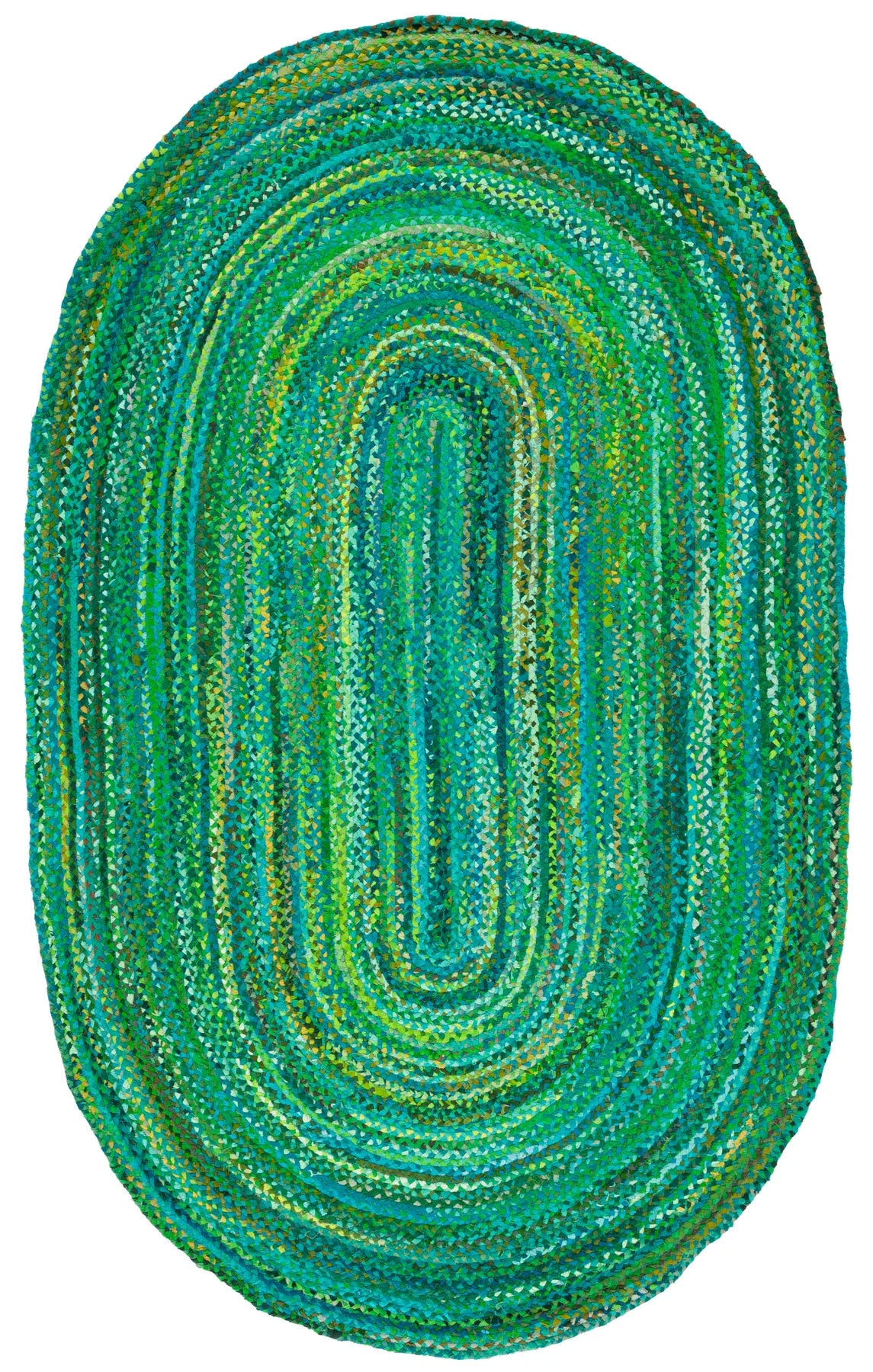 Safavieh Braided 5'-0" x 8'-0" Rug in Green
