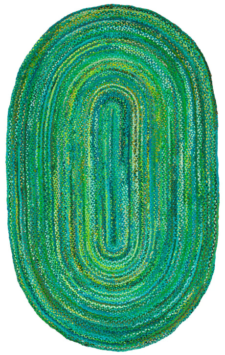 Safavieh Braided 5'-0" x 8'-0" Rug in Green