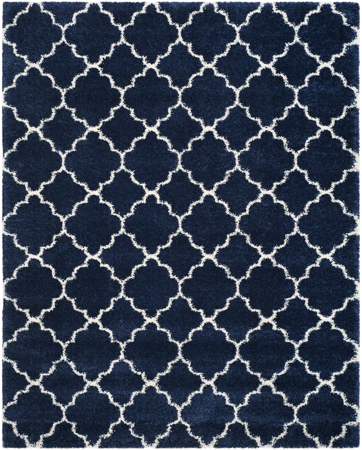 Safavieh Hudson Shag 10'-0" x 14'-0" Rug in Navy / Ivory