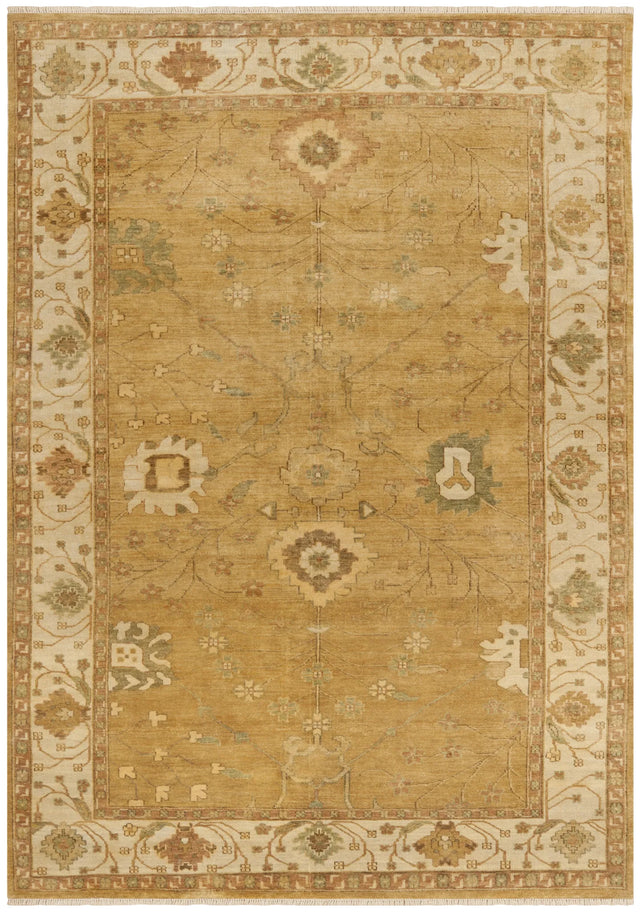 Safavieh Oushak 6'-0" x 9'-0" Rug in Gold / Ivory