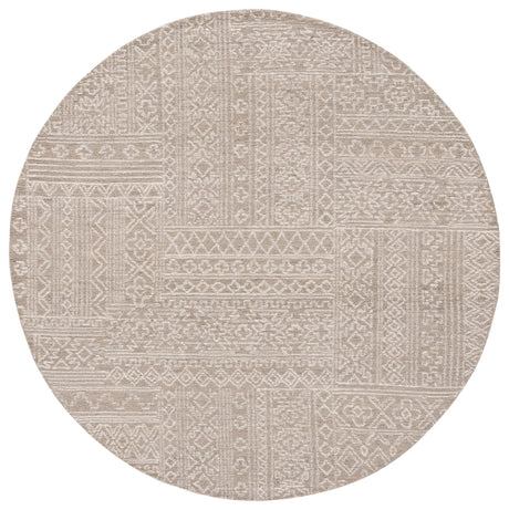 Safavieh Micro-Loop 6'-0" x 6'-0" Rug in Beige / Ivory