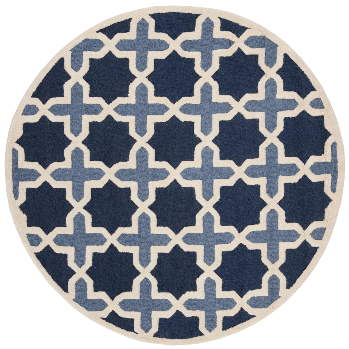 Safavieh Cambridge 6'-0" x 6'-0" Rug in Blue / Ivory