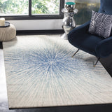 Safavieh Evoke 4'-0" x 6'-0" Rug in Royal / Ivory