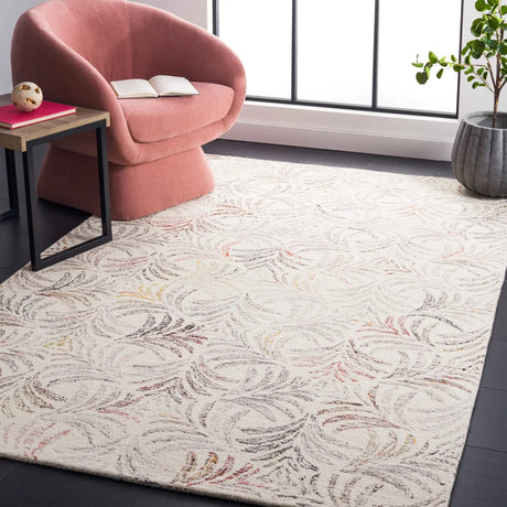 Safavieh Jardin 4'-0" x 6'-0" Rug in Ivory / Red