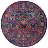 Safavieh Granada 5'-3" x 5'-3" Rug in Fuchsia / Multi