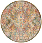 Safavieh Crystal 7'-0" x 7'-0" Rug in Light Blue / Orange