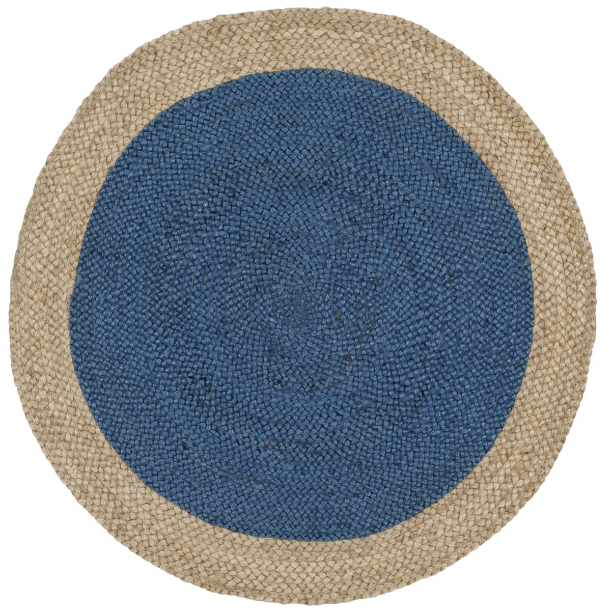 Safavieh Natural Fiber 3'-0" x 3'-0" Rug in Royal Blue / Natural