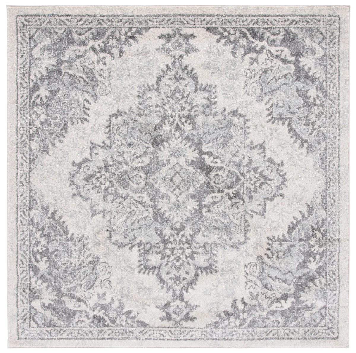 Safavieh Tulum 6'-7" x 6'-7" Rug in Ivory / Grey