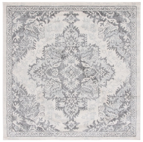 Safavieh Tulum 6'-7" x 6'-7" Rug in Ivory / Grey