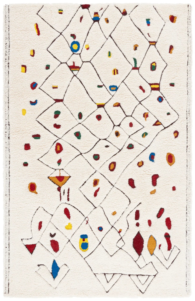 Safavieh Casablanca 4'-0" x 6'-0" Rug in Ivory / Red
