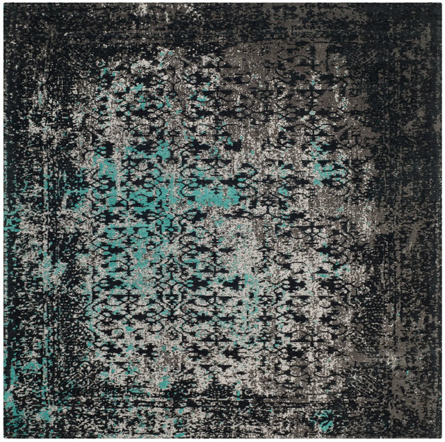 Safavieh Classic Vintage 6'-0" x 6'-0" Rug in Navy / Teal