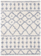Safavieh Venus Shag 600 4'-0" x 6'-0" Rug in Ivory / Grey
