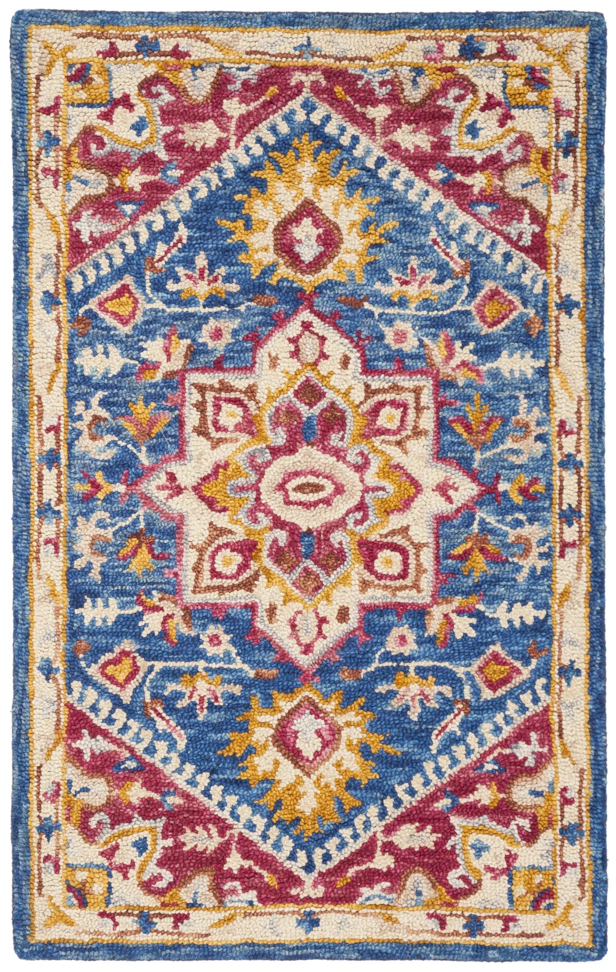 Safavieh Aspen 3'-0" x 5'-0" Rug in Navy / Fuchsia