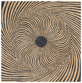 Safavieh Metro 6'-0" x 6'-0" Rug in Black / Gold