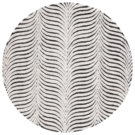 Safavieh Metro 6'-0" x 6'-0" Rug in Black / Beige
