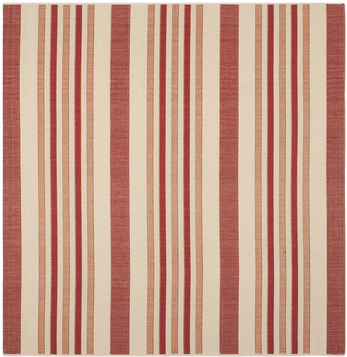 Safavieh Courtyard 6'-7" x 6'-7" Rug in Beige / Red