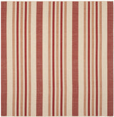 Safavieh Courtyard 6'-7" x 6'-7" Rug in Beige / Red