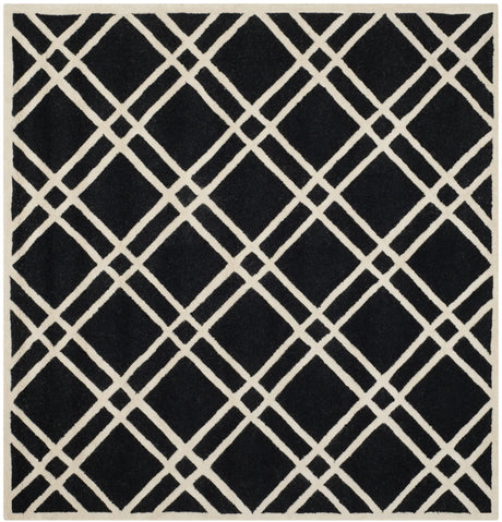 Safavieh Cambridge 6'-0" x 6'-0" Rug in Black / Ivory