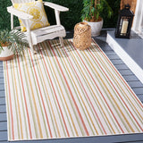 Safavieh Courtyard 4'-0" x 5'-7" Rug in Beige / Rust Yellow