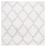 Safavieh Indie Shag 4'-0" x 4'-0" Rug in Ivory / Mushroom
