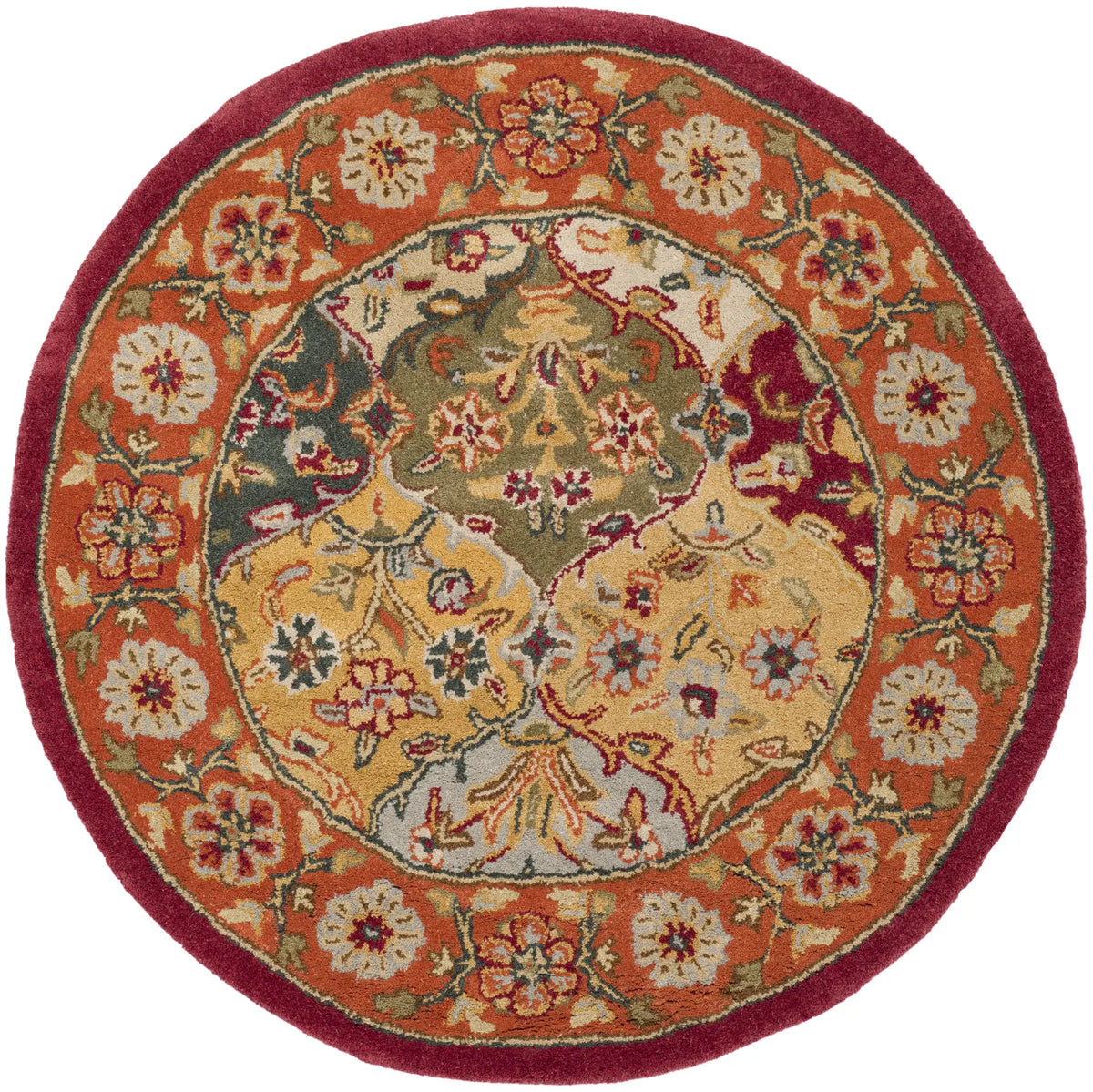Safavieh Heritage 3'-6" x 3'-6" Rug in Multi / Red