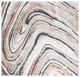 Safavieh Cyrus Shag 6'-7" x 6'-7" Rug in Beige / Rust