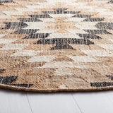 Safavieh Natural Fiber 6'-0" x 6'-0" Rug in Natural / Black