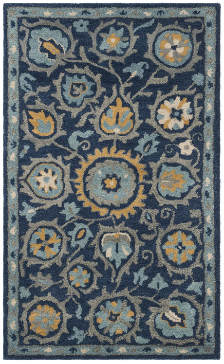 Safavieh Heritage 3'-0" x 5'-0" Rug in Navy / Gold