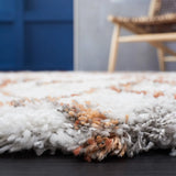 Safavieh Horizon Shag 800 4'-0" x 6'-0" Rug in Ivory / Rust