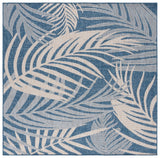 Safavieh Beach House 6'-7" x 6'-7" Rug in Blue / Ivory