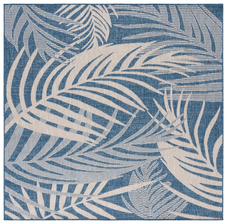 Safavieh Beach House 6'-7" x 6'-7" Rug in Blue / Ivory