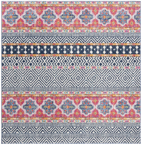 Safavieh Madison 700 6'-7" x 6'-7" Rug in Navy / Ivory