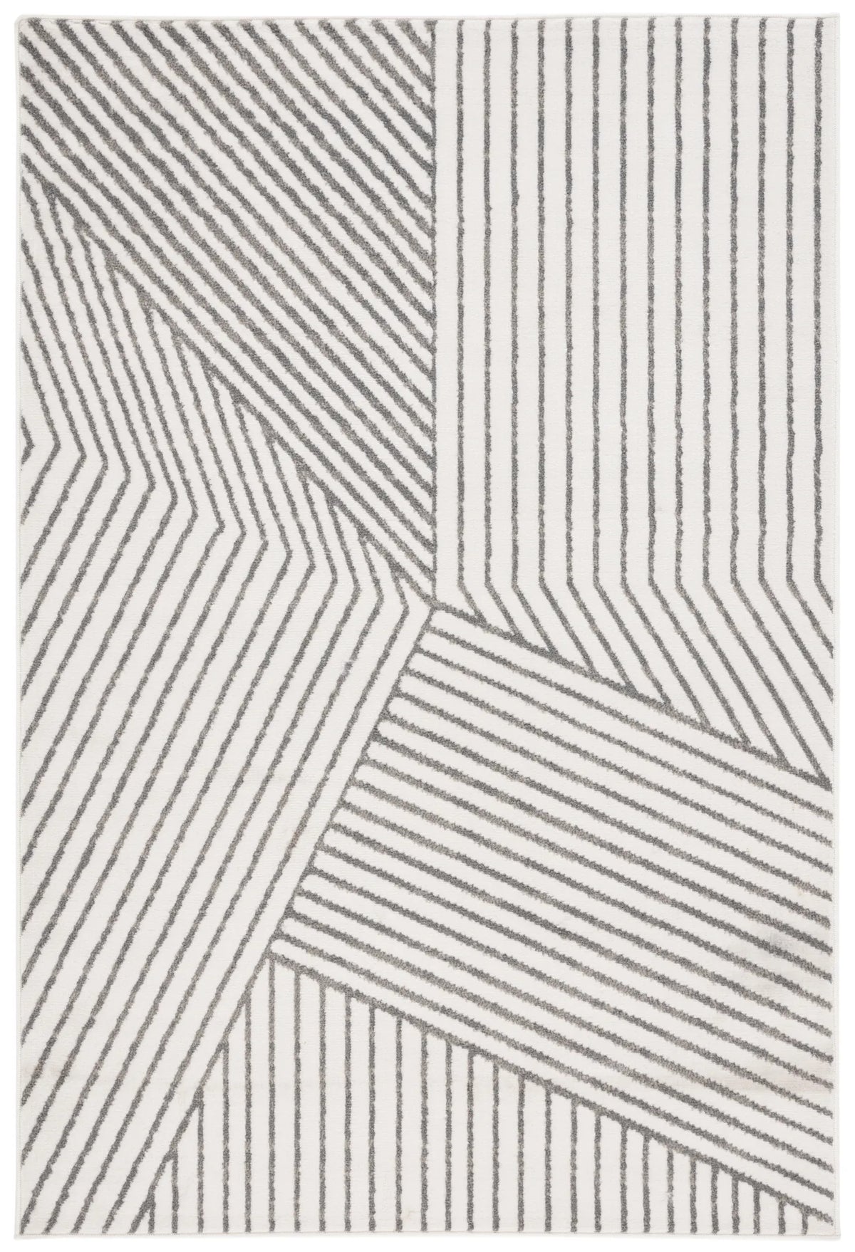 Safavieh Pyramid 4'-5" x 6'-5" Rug in Ivory / Grey