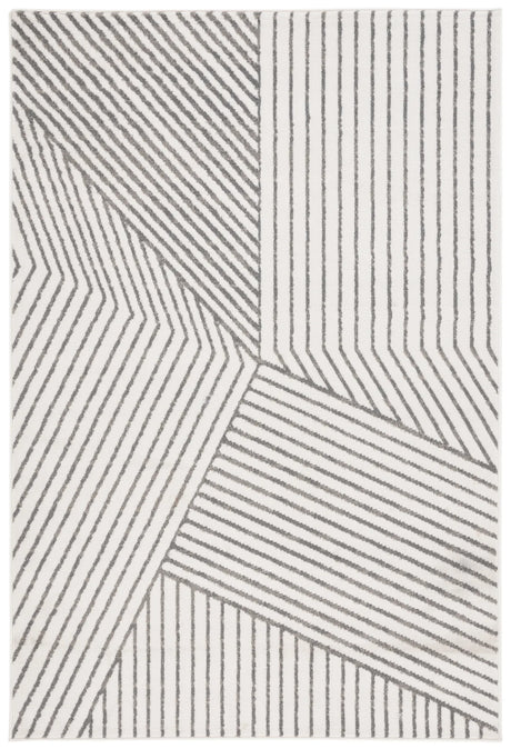 Safavieh Pyramid 4'-5" x 6'-5" Rug in Ivory / Grey
