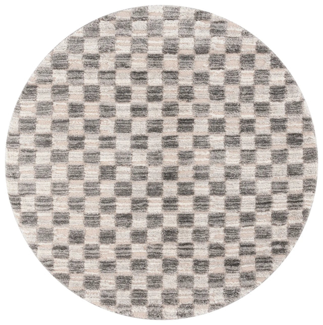 Safavieh Seattle Shag 900 6'-7" x 6'-7" Rug in Ivory / Grey