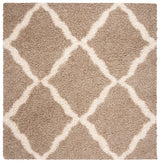 Safavieh Sgd-Dallas Shag 6'-0" x 6'-0" Rug in Beige / Ivory