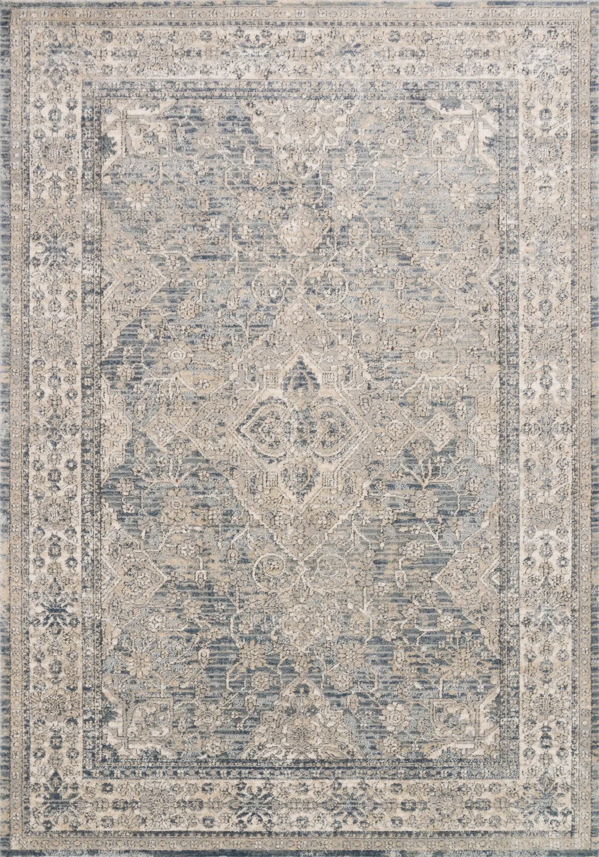 Loloi Teagan Tea-04 Sky/Natural Rugs - main flat
