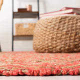 Safavieh Natural Fiber 4'-0" x 6'-0" Rug in Fuchsia / Natural