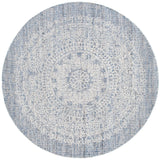 Safavieh Ebony 6'-0" x 6'-0" Rug in Blue / Ivory