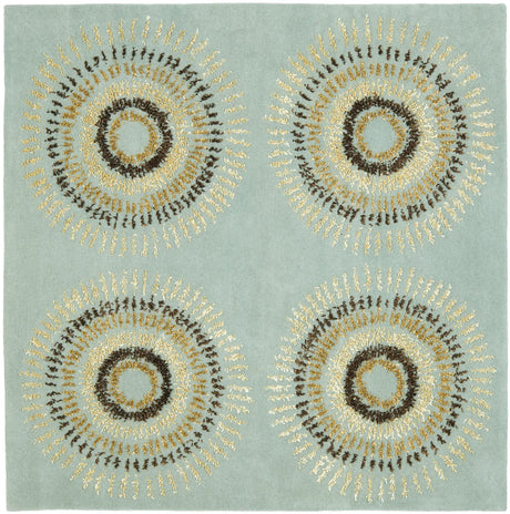 Safavieh Soho 6'-0" x 6'-0" Rug in Light Blue / Multi
