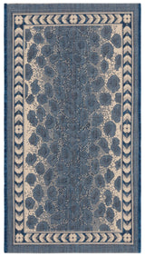 Safavieh Courtyard 2'-0" x 3'-7" Rug in Navy / Beige