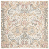 Safavieh Micro-Loop 5'-0" x 5'-0" Rug in Ivory / Blue