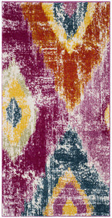 Safavieh Watercolor 2'-7" x 5'-0" Rug in Fuchsia / Orange