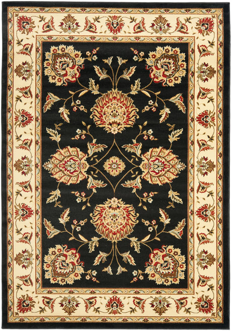 Safavieh Lyndhurst 3'-3" x 5'-3" Rug in Black / Ivory