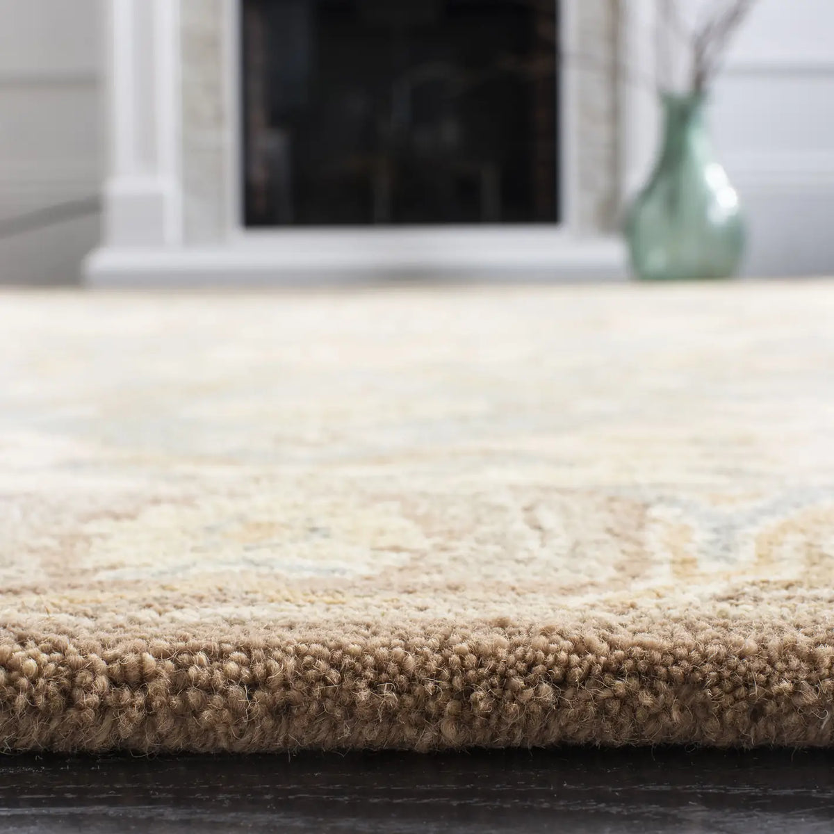 Safavieh Anatolia 4'-0" x 6'-0" Rug in Teal / Camel
