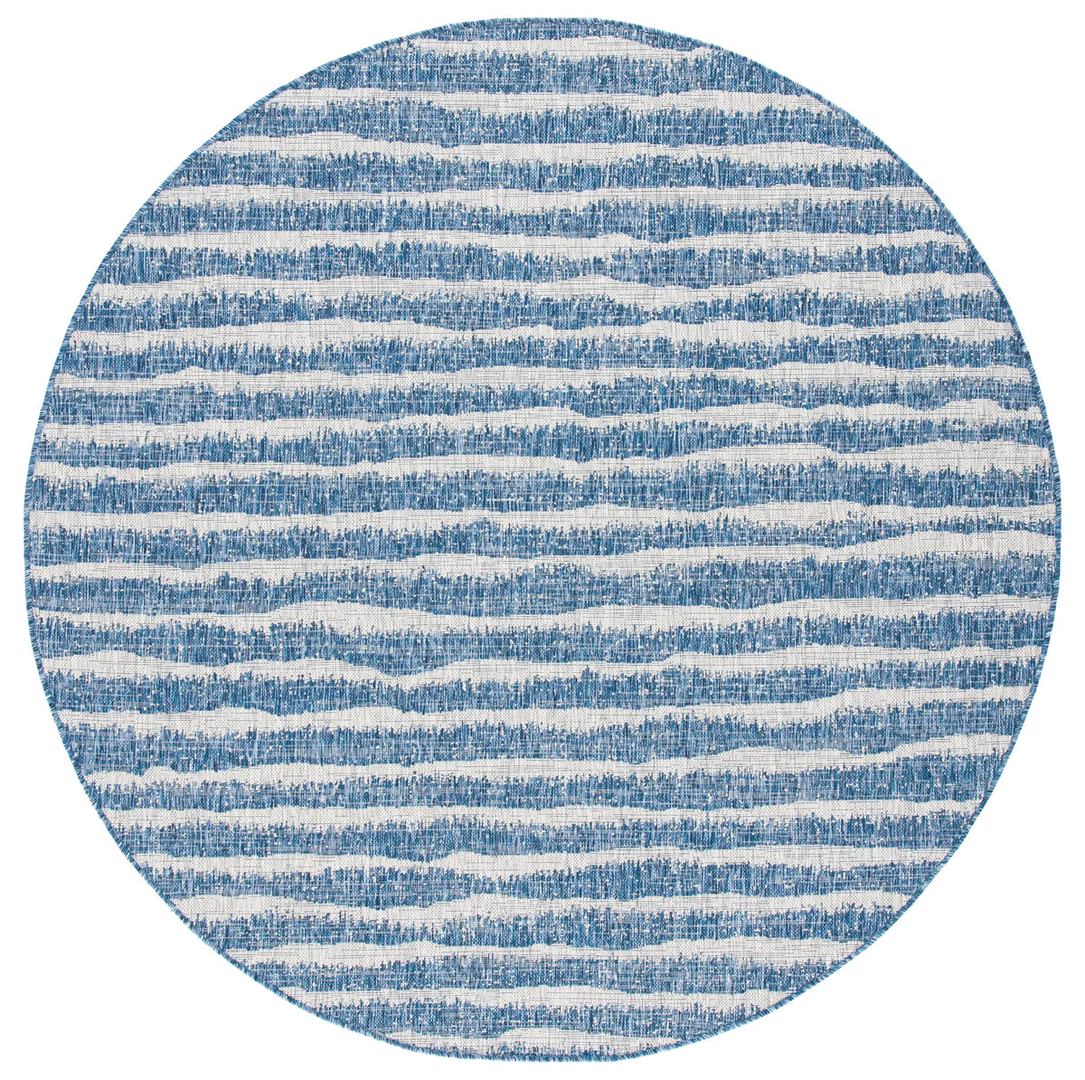 Safavieh Courtyard 6'-7" x 6'-7" Rug in Navy / Grey