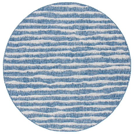 Safavieh Courtyard 6'-7" x 6'-7" Rug in Navy / Grey