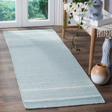 Safavieh Kilim 2'-3" x 7'-0" Rug in Light Blue / Ivory